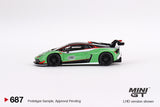 Mini GT 1/64 Lamborghini Huracán GT3 EVO2 Presentation Green