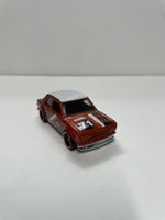 *Loose* Hot Wheels 1/64 Datsun Bluebird 510 n71 Orange & White