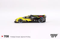 Mini GT 1/64 Cadillac V-Series.R #01 Cadillac Racing 2023 IMSA Daytona 24 Hrs 3rd Place Yellow & Black