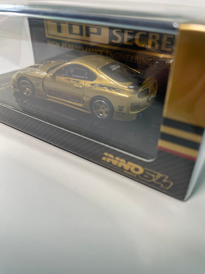 Inno64 1/64 2026 Tokyo Auto Salon TASKL25 Event Edition Toyota Supra (A80) GT-300 Gold - IN64-A80TSTH-TASKL25