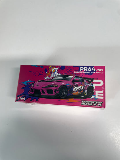 Pop Race 1/64 Darwin PRO 66G WBK Supra (A90) - 1087X LION DANCE Pink - PR64-0285
