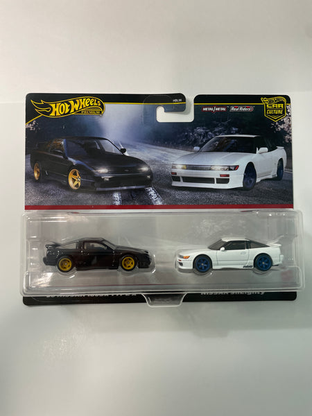 Hot Wheels 1/64 Car Culture 2 Pack '96 Nissan 180SX Type X & Nissan SilEighty