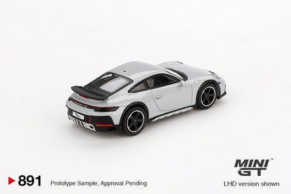 Mini GT 1/64 Porsche 911 Dakar Ice Gray Metallic