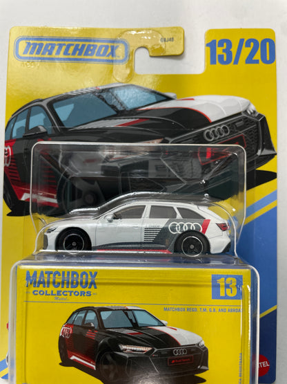 Matchbox Collectors 1/64 2023 Audi RS 6 Avant White - JTC66 - Damaged Box