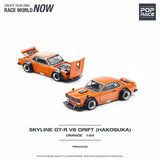 Pop Race 1/64 Nissan Skyline GT-R V8 Drift (Hakosuka) Orange