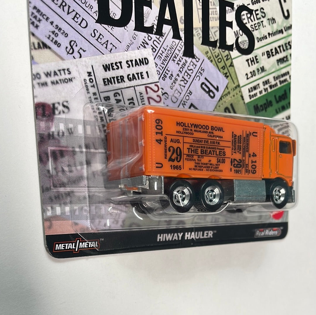 Hot Wheels 1/64 Pop Culture The Beatles Hiway Hauler Orange