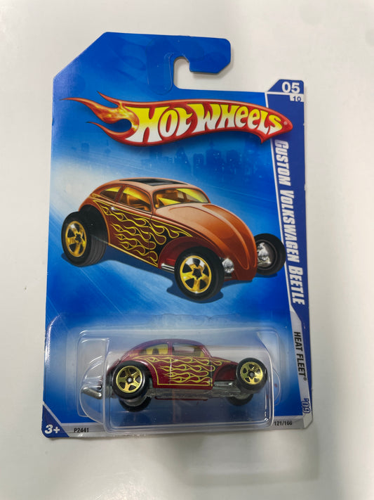 Hot Wheels 1/64 Custom Volkswagen Beetle Red - Damaged Box