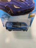 Hot Wheels 1/64 ‘19 Corvette ZR1 Convertible Blue - Damaged Card