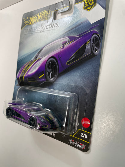Hot Wheels 1/64 Car Culture Timeless Icons Koenigsegg Agera R Purple - JBK93