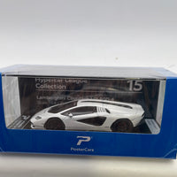 1/64 Postercars Hypercar League Collection Lamborghini Countach LPI 800-4 Bianco Siderale White