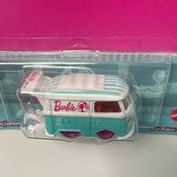 Hot Wheels 1/64 Pop Culture Barbie Kool Kombi White & Blue - Damaged card