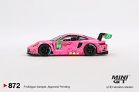 Mini GT 1/64 Porsche 911 GT3 R #80 2023 IMSA VIRginia Roxy AO Racing Pink