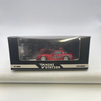 Mini Station 1/64 Mazda RX-7 Fast And Furious w/ Figure Red
