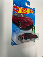 Hot Wheels 1/64 Porsche Taycan Turbo S Red - Damaged Card