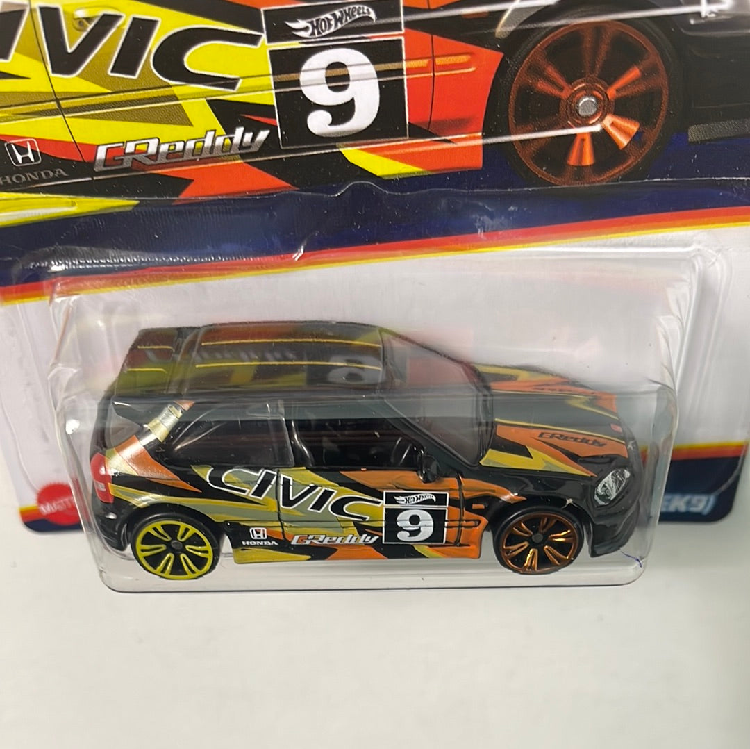 Hot Wheels 1/64 Neon Speeders ‘99 Honda Civic Type R (EK9)