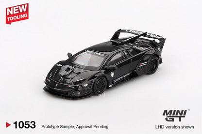Mini GT 1/64 LB-Silhouette WORKS Lamborghini  MURCIELAGO GT Evo Black - MGT01053