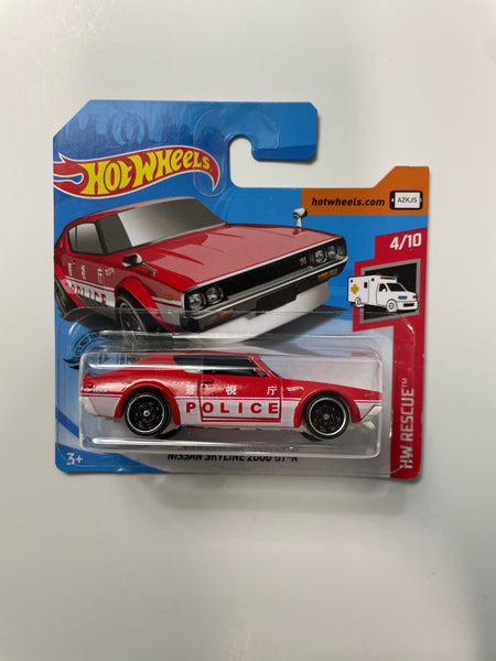 Hot Wheels 1/64 Nissan Skyline 2000 GT-R Car Short Card Red