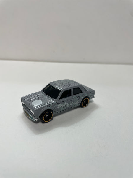 *Loose* Hot Wheels 1/64 Datsun Bluebird 510 Grey