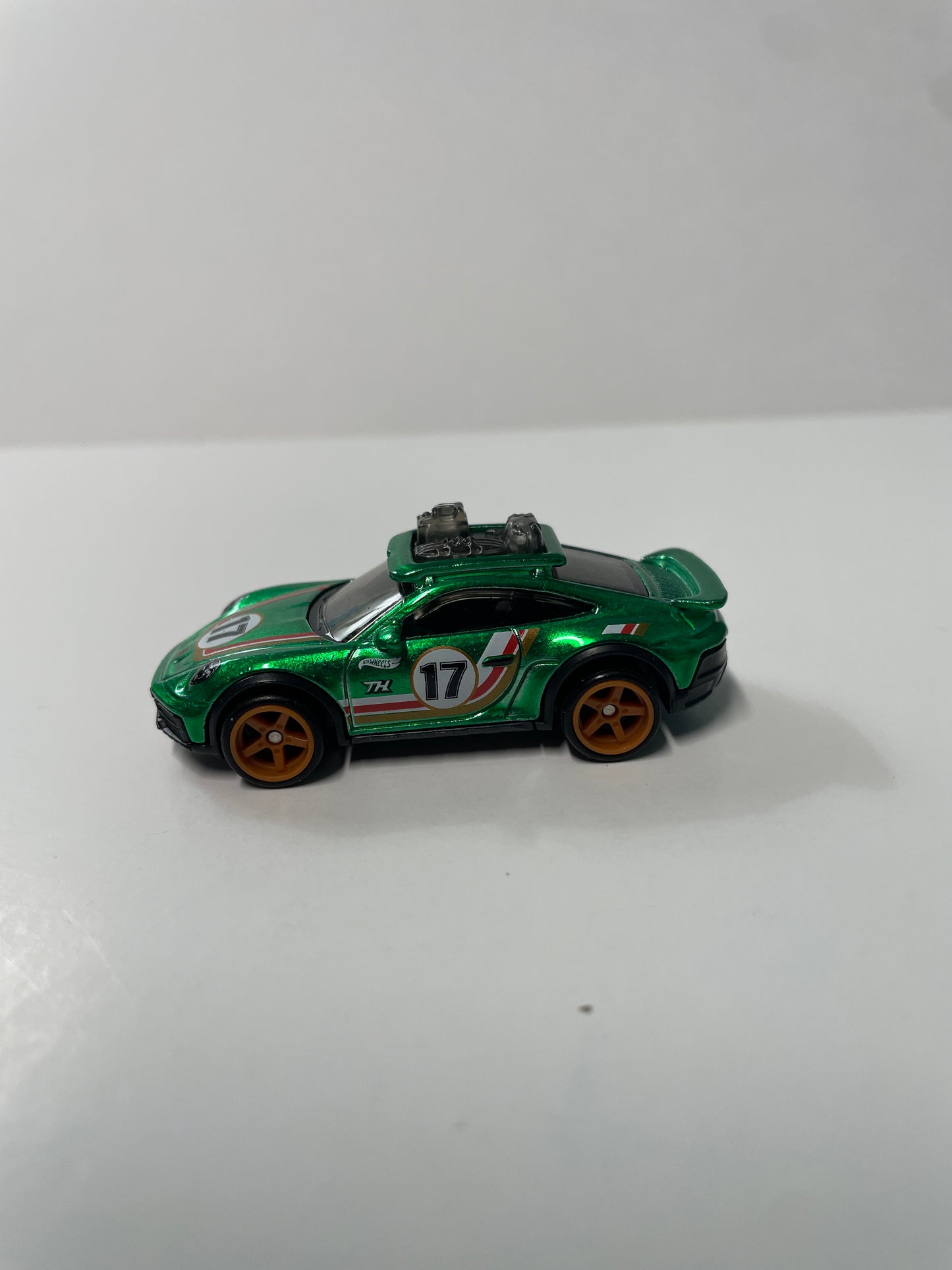 *Loose* Hot Wheels 1/64 Super Treasure Hunt Porsche 911 Rallye Dakar Green