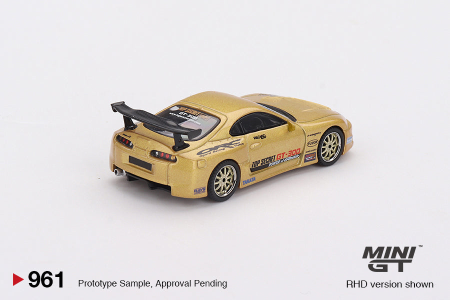 Mini GT 1/64 Toyota Supra (A80) Top Secret GT-300 Top Secret Gold