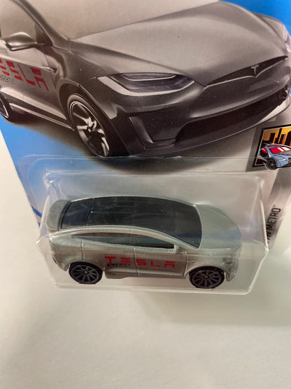 Hot Wheels 1/64 Tesla Model X Grey - Damaged Box