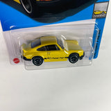 *Japan Card* Hot Wheels 1/64 Porsche 911 Carrera RS 2.7 Yellow