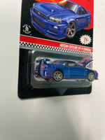 Hot Wheels 1/64 RLC Nissan Skyline GT-R ( BNR34) Blue