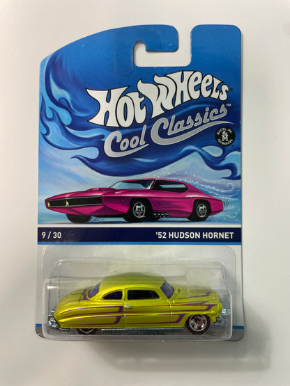 Hot Wheels 1/64 Cool Classics ‘52 Hudson Hornet Green - Damaged Card