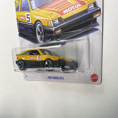Hot Wheels 1/64 J-Imports 1985 Honda CR-X Motul 5 Yellow