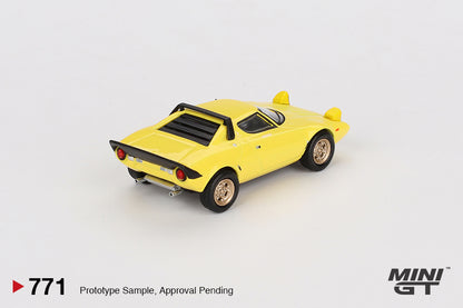 Mini GT 1/64 Lancia Stratos HF Stradale Giallo Fly Yellow