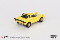 Mini GT 1/64 Lancia Stratos HF Stradale Giallo Fly Yellow