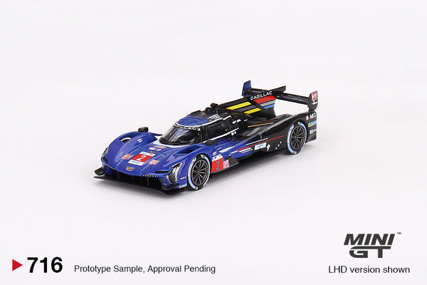 Mini GT 1/64 Cadillac V-Series.R #2 Cadillac Racing 2023 Le Mans 24 Hrs 3rd Place Blue & Black