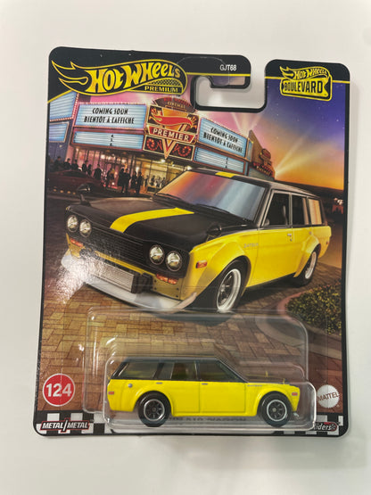 Hot Wheels 1/64 Boulevard Mix B Datsun 510 Wagon Yellow