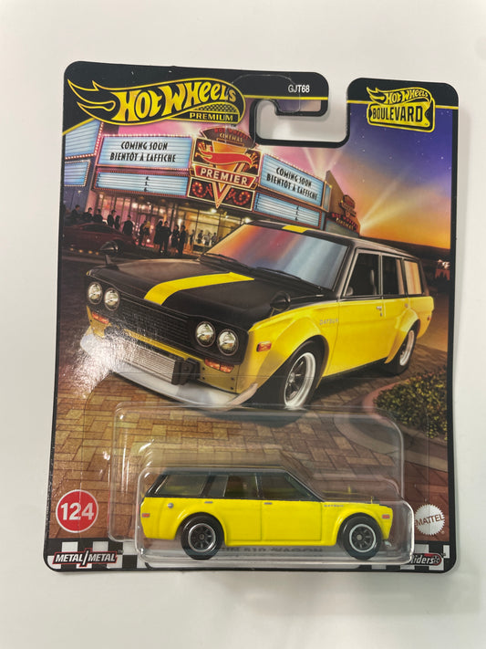 Hot Wheels 1/64 Boulevard Mix B Datsun 510 Wagon Yellow