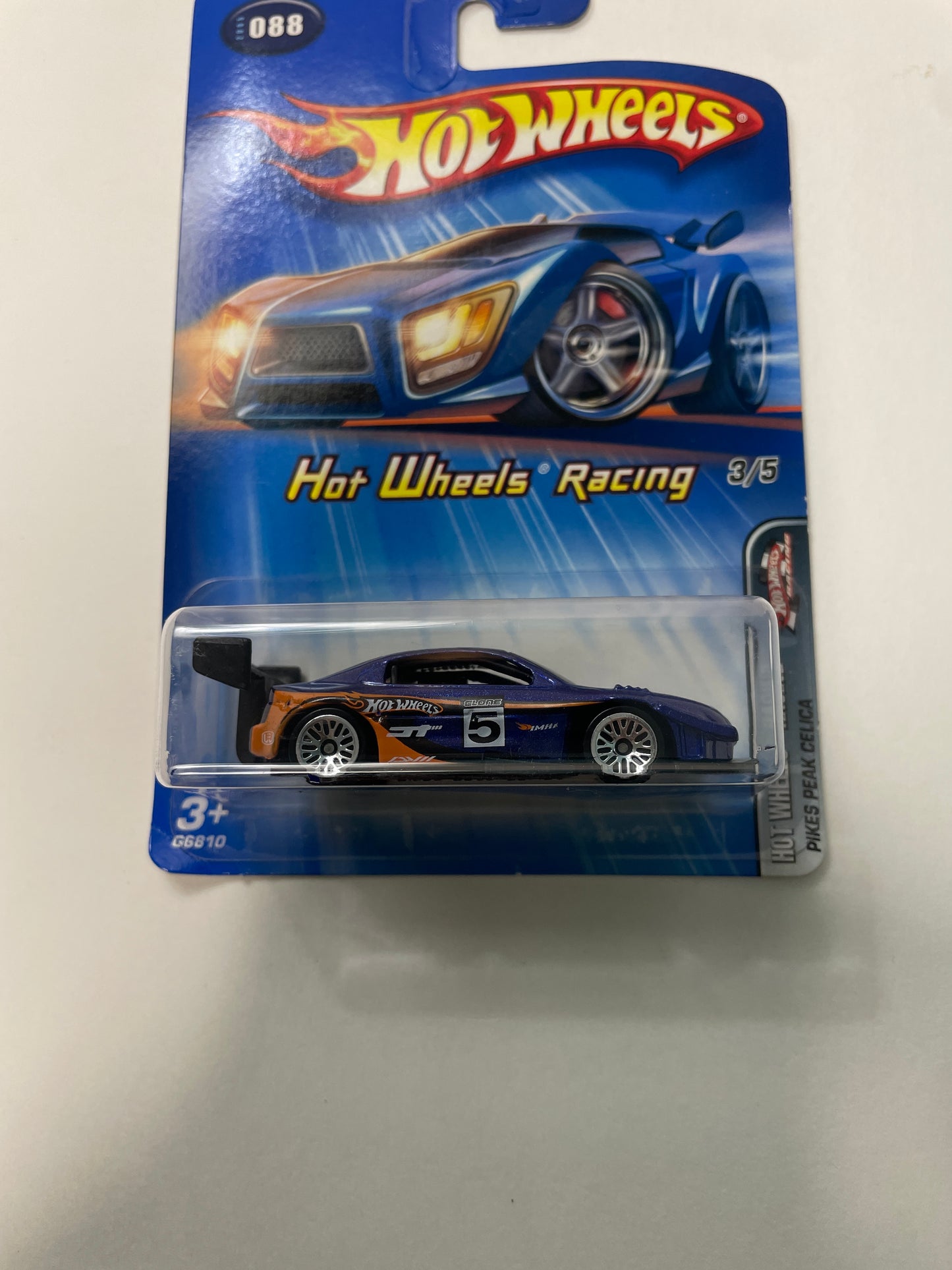 Hot Wheels 1/64 Hot Wheels Racing Toyota Pikes Peak Celica Blue - Damaged Box
