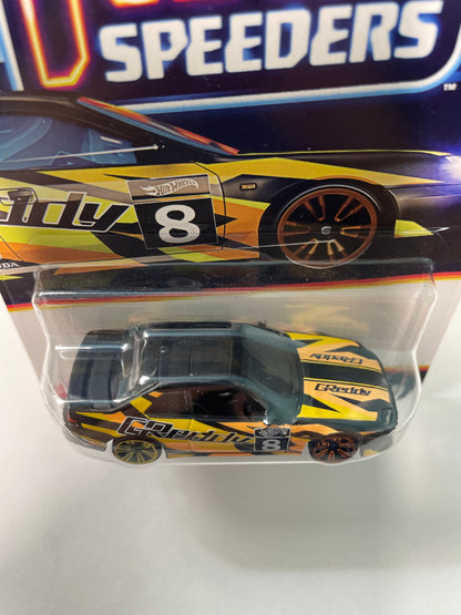 Hot Wheels 1/64 Neon Speeders ‘98 Honda Prelude Black & Orange