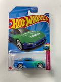 Hot Wheels 1/64 ‘95 Mazda RX-7 Falken Blue & Green - Damaged Card