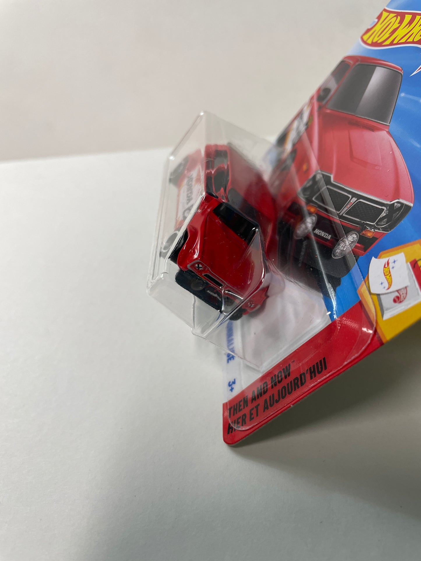 Hot Wheels 1/64 ‘73 Honda Civic Custom/Personnalisé Short Card Red