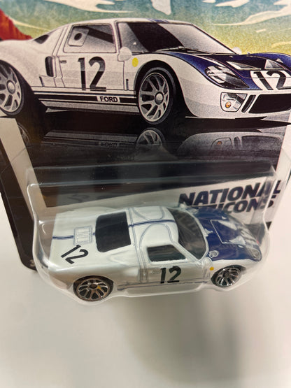 Hot Wheels 1/64 Silver Series National Icons Ford GT40 White
