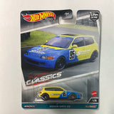 Hot Wheels 1/64 Car Culture Modern Classics Honda Civic EG Spoon Yellow & Blue