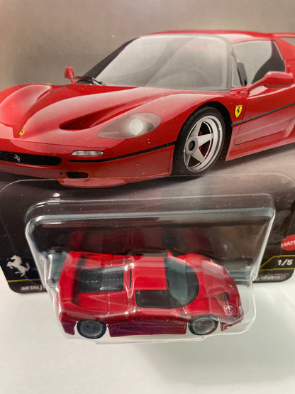 Hot Wheels 1/64 Car Culture Timeless Icons Ferrari F50 Red - JBK56 - Damaged Box