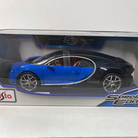 1/18 Maisto Bugatti Chiron Blue & Black
