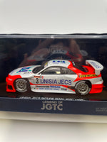 Ebbro 1/43 Nissan Skyline Unisia Jecs (R33) JGTC 1998 n3 White -Damaged Box (Read Description)