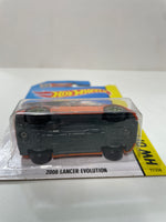 Hot Wheels 1/64 Factory custom Super Treasure Hunt 2008 Mitsubishi Lancer Evolution Orange w/ Gold Wheels- Damaged Card