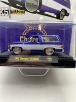 M2 Machines 1/64 Mijo Exclusives 1973 Chevrolet K5 Blazer Purple & White