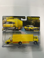 Hot Wheels 1/64 Car Culture Team Transport 1972 Toyota Corolla Levin & Sakura Sprinter Yellow