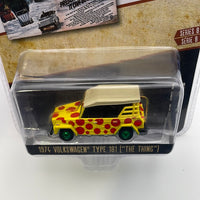 *Green Machine Chase* Greenlight 1/64 Vintage AD Cars 1974 Volkswagen Type 181 ( ‘The Thing’ ) Yellow