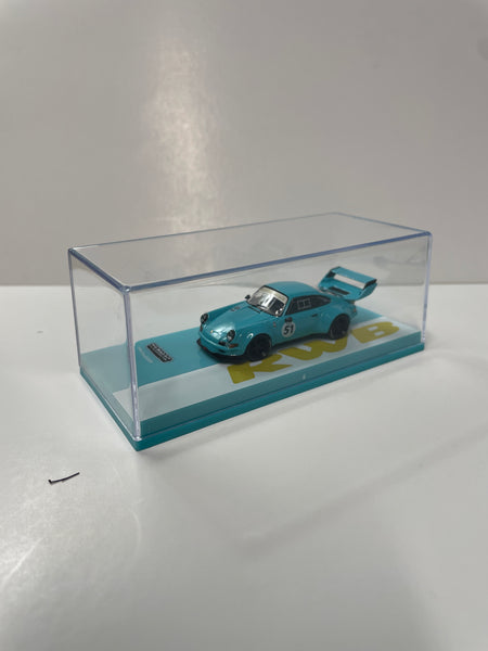 Tarmac Works Hobby64 1/64 RWB Backdate Blue - Damaged Car ( Read Description)