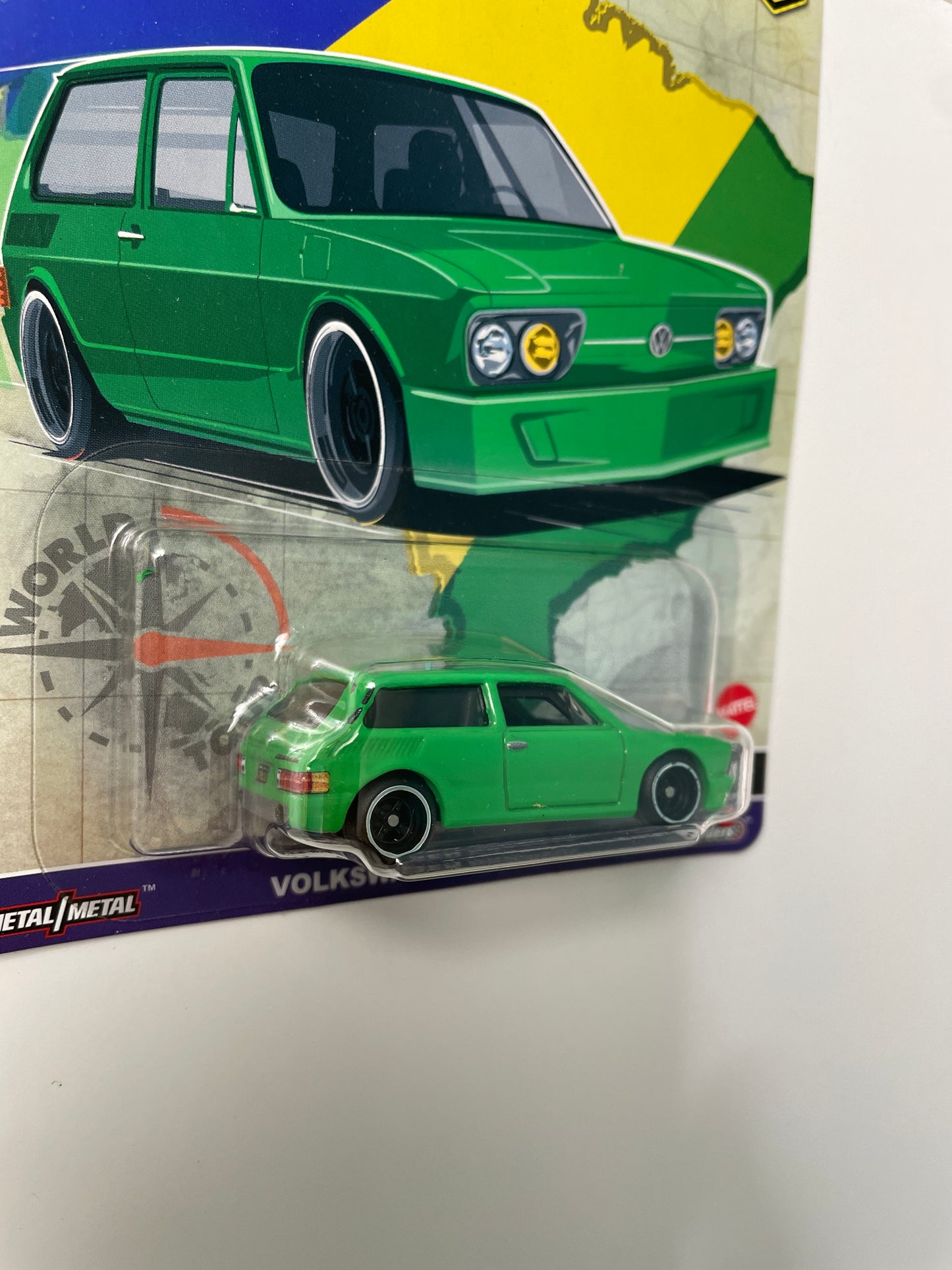 Hot Wheels 1/64 Car Culture Volkswagen Brasilia Green (World Tour Series)