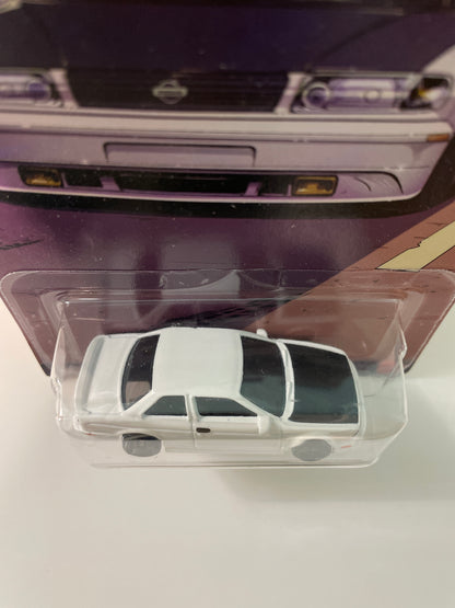 Hot Wheels 1/64 Silver Series Compact Kings '91 Nissan Sentra SE-R White - JKX60